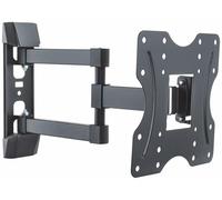 PureMounts FM12-200 Wall Mount for TV Devices with 58-107 cm (23-42 Inches), VESA: 200 x 200, Tilt: 3°/-10°, Swivel: +/-90°, Distance from Wall 56-415 mm, Maximum Load 30 kg, Black