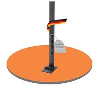 PureMounts PM-VAC-00, Vacuum Cleaner Stand Organiser for Dyson V6 Pro, V7, V8, Cyclone Fluffy/Absolute, V10 Total Clean, Torque Drive and V11 Animal, aluminium, Black, 4x Zubehör-Halterungen