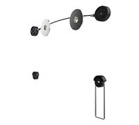 PureMounts WIRE-52 wall mount for TV sets with 81-140cm (32-55 "), VESA: 400x400, wall distance: 14.5mm, max load: 50kg, black