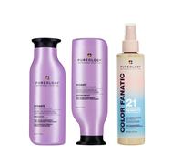 Pureology Hydrate Shampoo 266ml, Hydrate Conditioner 266ml & Color Fan