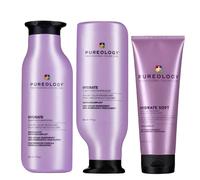 Pureology Hydrate Shampoo 266Ml, Hydrate Conditioner 266Ml & Hydrate Soft Softening Treatment 200Ml Pack In Clear Clear One Size