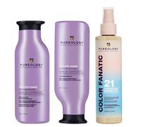 Pureology Hydrate Sheer Shampoo 266ml, Hydrate Sheer Conditioner 266ml & Color Fanatic Multi-Tasking Spray 200ml in Clear Pureology Clear