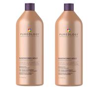 Pureology Nanoworks Gold Shampoo 1000ml Supersize Double Pack Worth £