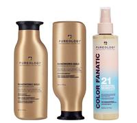 Pureology Nanoworks Shampoo 266Ml, Nanoworks Conditioner 266Ml & Color Fanatic Multi-Tasking Spray 200Mlpack In Clear Clear One Size