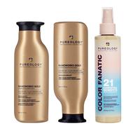 Pureology Nanoworks Shampoo 266ml, Nanoworks Conditioner 266ml & Color Fanatic Multi-Tasking Spray 200mlPack in Clear Pureology Clear