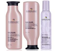 Pureology Pure Volume Shampoo 266ml, Conditioner 266ml & Weightless Volume Mousse 290ml Pack in Clear Pureology Clear