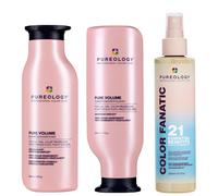 Pureology Pure Volume Shampoo 266ml, Pure Volume Conditioner & Color Fanatic Multi-Tasking Spray 200ml Pack