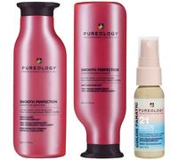 Pureology Nanoworks Gold Shampoo 266ml, Conditioner 266ml and Color Fanatic Mini 30ml For Dry, Coloured Hair (Worth £64.08)