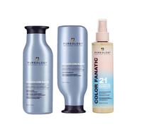 Strength Cure Blonde Shampoo, Conditioner & Color Fanatic Multi-Tasking Spray 200ml Pack Pureology Clear One Size