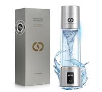 PUREPEBRIX 2025 Advanced Hydrogen Water Bottle Generator Silver Edition- Up to 6000+ ppb Alkaline Pitcher