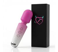 PurePleasure Wand Vibrator for Women, Powerful Handheld Massager with 20 Vibration Modes & 8 Speeds, Flexible Silicone Head, Rechargeable & Waterproof Clit Stim, Quiet Vibrator Sex Toy for Couples