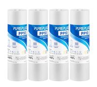 PUREPLUS 1 Micron 10" x 2.5" Whole House Sediment Home Water Filter Cartridge Replacement for Any 10 inch RO Unit, Culligan P5, Aqua-Pure AP110, Dupont WFPFC5002, CFS10, WHKF-G05, 4Pack