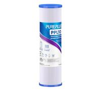 PUREPLUS 5 Micron 10"x2.5" Whole House Pleated Sediment Filter for Well Water, Replacement Cartridge for Universal 10 inch RO System, W50PE, WFPFC3002, SPC-25-1050, FM-50-975, 801-50, WB-50W, 1PACK