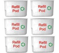 PurePods Refills for Reusable Water Filter Cartridge Compatible with Refillable Brita Maxtra* & Maxtra+* Jugs (Pack of 6)