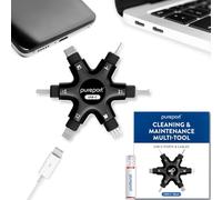 pureport USB-C Multi-Tool Phone Cleaning Kit | Clean Repair & Restore Cell Phone Tablet & Laptop USB C Ports & Cables | Fix Unreliable & Bad Connections | Extend The Life of Your Tech Devices (Black)
