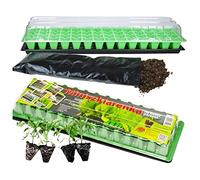 Purepower Seed Propagator for Plants, Windowsill Propagator, Box Plant Starter Kit Plastic, Greenhouse | Gardening Breathable Germination, 36 Cells Total 38x38x45