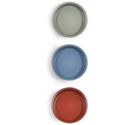 Purer Home X Eden Set Of 3 Ceramic Nibble Bowls 13Cm, Multi