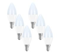 PureShine SES E14 Led Light Bulb Warm White, Small Edison Screw,40W Equivalent,5 Watt 470LM,3000K, Energy Saving Lightbulbs, Pack of 6