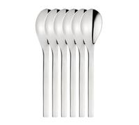 Puresigns Set of 6 Stainless Steel Egg Spoons from the "One Extra" Series - High Quality Polished Cutlery for the Perfect Breakfast, in Attractive Gift Packaging