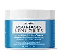 PURESKIN Psoriasis Folliculitis Relief Cream - Scalp Folliculitis Controls Itch Flaking Stubborn Dandruff
