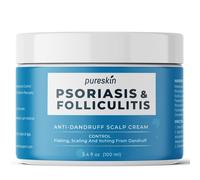 PURESKIN Psoriasis Scalp Treatment Cream - Extra Strength for Scalp Psoriasis Folliculitis - Controls Itching Flaking Stubborn Dandruff 3.4 Oz