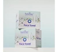 PureSoftness Luxuriously Soft Disposable Face Towel, 100% Cotton, Extra Large 12" x 10" Ultra Soft Dry Wipe Face Wash, Makeup Remover, Biodegradable Towelette, 160 Count (2 Pack)