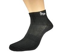 Puresox Lite Sport Ankle Sock Running Gym Cycling Everyday Walking Sock 3 Pack Black Size 3-5.5