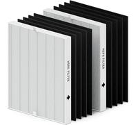 PureSphere 2 Pack AP-1512HH Air Purifier Replacement Filter Compatible with Coway Airmega AP-1512HH, AP-1512HH(W), 200M Air Purifiers, 2 HEPA and 8 Fiber charcoal Filters, Compared to Part #3304899