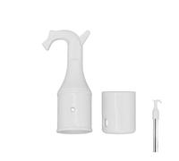 PureSphere 2 Pack Window Opener Pole Hooks with Non-Slip Bases, Universal Swan Shaped Skylight Window Hook for Loft Attic, Blinds, Sash Windows and Curtains, Grey