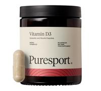 Puresport 4000IU Vitamin D3+K2 (60 Capsules) | High Strength Vegan Vitamin D Supplement for Immune Support | Supports Bone Health | Improves Muscle Recovery | Marine Algae Sourced D3 and K2 Vitamin