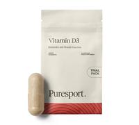 Puresport 4000IU Vitamin D3+K2 Trial Pack (14 Capsules) | High Strength Vegan Vitamin D Supplement for Immune Support & Bone Health | Improves Muscle Recovery | Marine Algae Sourced D3 and K2 Vitamin