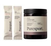 Puresport Ultimate Endurance Bundle | 1 x Ultra Electrolytes Discovery Pack (30 Pack) & 1 x Cordyceps (60 Capsules) | Supports Aerobic Efficiency | Optimises Hydration | Supports Muscle Function