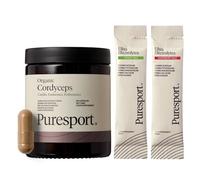 Puresport Ultimate Endurance Bundle: Ultra Electrolytes Discovery Pack (30 Pack) & Cordyceps (60 Capsules) for Hydration, Aerobic Efficiency & Muscle Function Support, Informed Sport Certified, Vegan