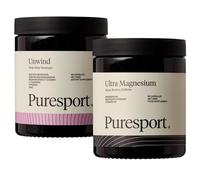 Puresport Ultimate Sleep Bundle | 1 x Ultra Magnesium (90 Capsules) & 1 x Unwind Nootropic (60 Capsules) | Improved Sleep Quality | Reduced Stress | Optimised Cognitive Performance | Supports Recovery