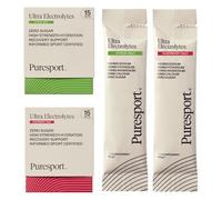 Puresport Ultra Electrolytes Hydration Discovery Pack (30 Pack) | Citrus & Raspberry Salt/15 Electrolyte Sachets of Each | Sugar Free Electrolytes Powder | Optimises Hydration/Supports Muscles