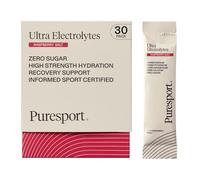 Puresport Ultra Electrolytes Hydration Raspberry Salt Sachets (30 Pack), High Performance Sugar Free Electrolytes Powder, 1000mg Sodium, Optimise Hydration & Support Muscles, Travel-Friendly Format