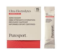 Puresport Ultra Electrolytes Hydration Watermelon Salt (15 Pack) | High Performance Sugar Free Electrolytes Powder | 1000mg Sodium | Electrolyte Sachets to Optimise Hydration/Support Muscle Function
