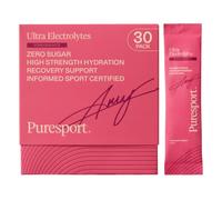 Puresport Ultra Electrolytes Powder, Pomegranate, 30 Sachets | 1000mg Sodium, Hydration drink mix, keto & vegan friendly, zero calories, before, during & after workout, travel-friendly