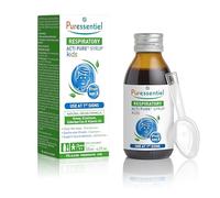 Puressentiel Acti Pure Kids Syrup 125ml - Colds & Sore Throat Syrup - Relieves sore throats immediately and decongestant - Supports kids immunity - 100% Natural Formula - Suitable for Children aged 3+