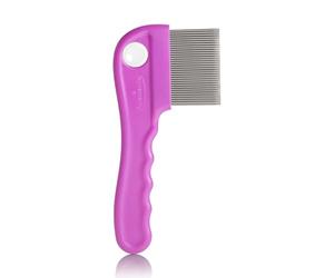 Puressentiel Anti Lice Tri Expert Comb - Combatting and detection of lice - Triple row of teeth, Triple Efficacy - Headlice,larvae and nits removal - Stainless steel, Magnifying glass - All hair types