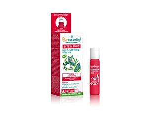 Puressentiel Bite & Sting Relief Roll-On 5 ml - Instant & Lasting Effect - Mosquito Bites, Insect Bites, Bee, Wasp & Nettle Stings - 100% Natural - Bite, Sting & Itch Soothing Properties - Pocket Size