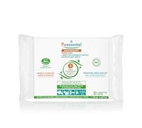 Puressentiel - Purifying Wipes - Antibacterial and Multi-surfaces - 99.9% Natural Origin - Soft & Moisturizing- Dermatologically tested - 32 wipes