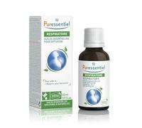 Puressentiel essential oils for diffuser, Respiratory Blend 30 ml - Aromatherapy, 100% Pure & Natural blend of essential oils, with Purifying & Soothing properties - Helps with first signs of cold