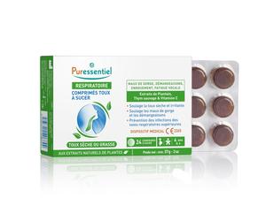 Puressentiel - Respiratory - Suckable Cough Lozenges - Relieves Sore Throats...