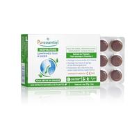 Puressentiel - Respiratory - Suckable Cough Lozenges - Relieves Sore Throats and Prevents Respiratory Infections - Honey & Organic Essential Oils - 24 Lozenges - from 4 Years+