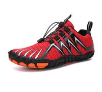 Purestep Explorer - Healthy & Non-Slip Barefoot Shoes Unisex Quick-Dry Aqua Shoes: Breathable Mesh, Non-Slip Barefoot Design for Beach & Water Sports Red