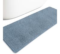 PureSwan Bathroom Runner Rugs 24 x72 Non Slip - Extra Large Long Bath Mat | Absorbent and Washable Thick Chenille Bath Rug for Bathroom, Shower, Sink(Blue)