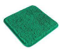 PureSwan Small Bathroom Rug 12"x12" - Washable and Absorbent Bath Mat, Non Slip, Thick Soft Chenille Bath Rugs for Bathroom, Shower, Sink(Emerald Green)