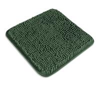 PureSwan Small Bathroom Rug 12"x12" - Washable and Absorbent Bath Mat, Non Slip, Thick Soft Chenille Bath Rugs for Bathroom, Shower, Sink(Hunter Green)