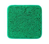 PureSwan Small Bathroom Rug 12"x12" - Washable and Absorbent Bath Mat, Non Slip, Thick Soft Chenille Bath Rugs for Bathroom, Shower, Sink(Emerald Green)